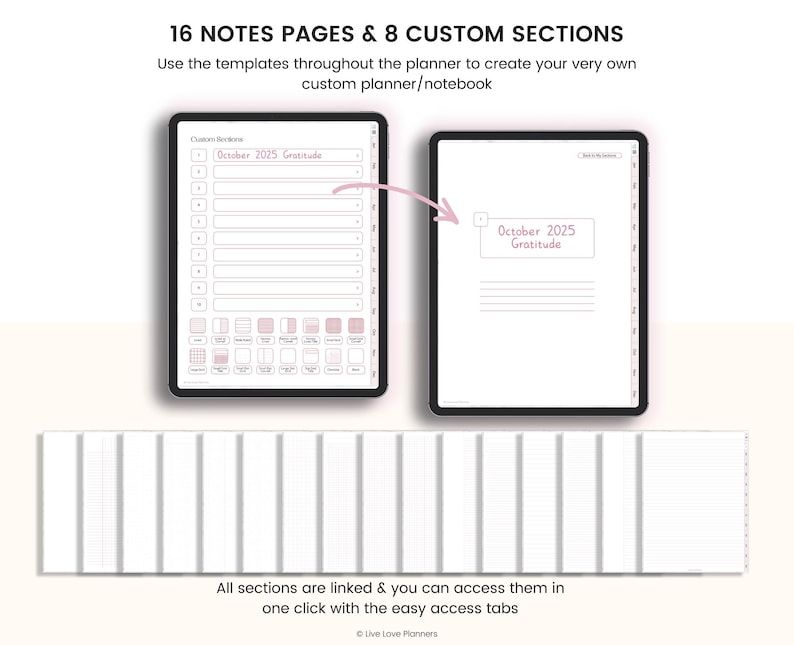 Gratitude Journal, Daily Affirmation Prompts, Mindfulness Journal, Self Care Mental Health Tracker For Goodnotes iPad and Android PDF image 7