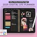 2025 Dark Mode Digital Planner, 2025 Digital Planner, Dark Mode Dated ...