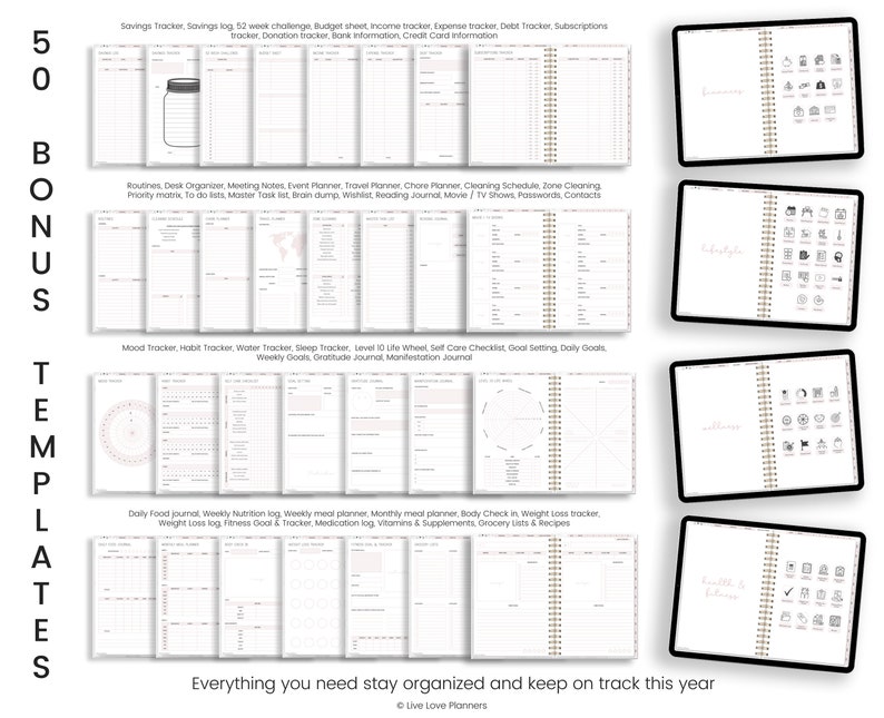 2022 Digital Planner 2022 Planner Dated Planner for 2022 Etsy UK
