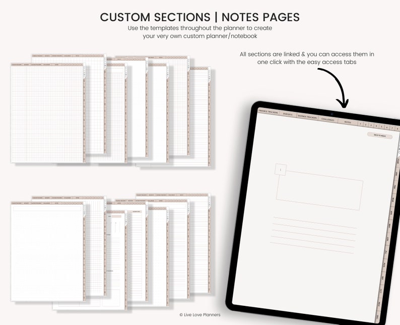 Digital Budget Planner, Finance Tracker, Finance Planner, Digital Budget, Boho Budget Planner, Portrait Budget Planner, GoodNotes Planner