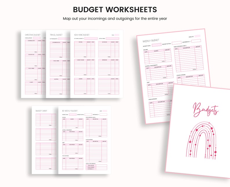 Budget Planner Printable, Finance Tracker, Finance Planner, Printable Budget, Budget Planner, Printable Budget Planner, US Letter Planner,A4