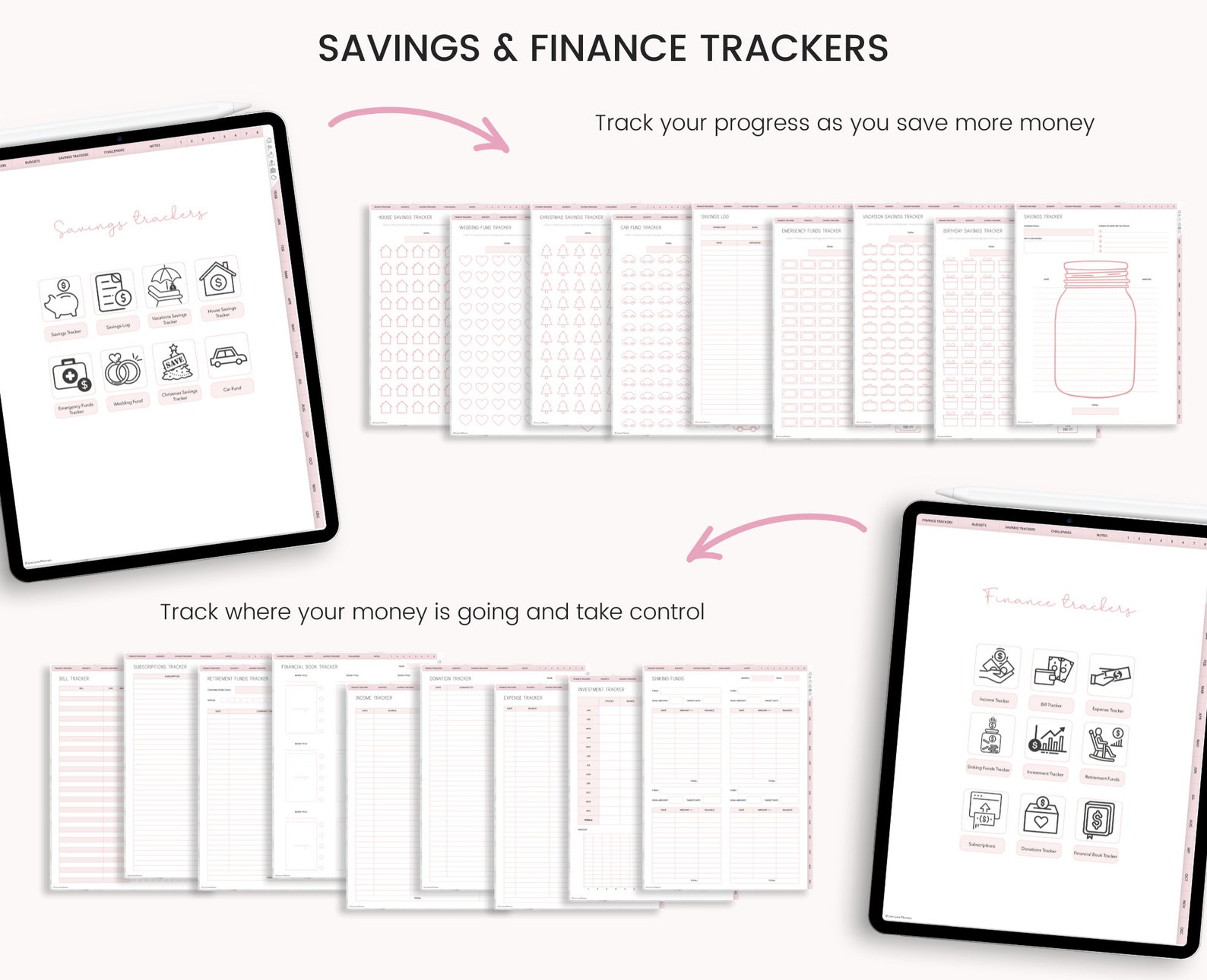 Digital Budget Planner Finance Tracker Finance Planner Etsy UK