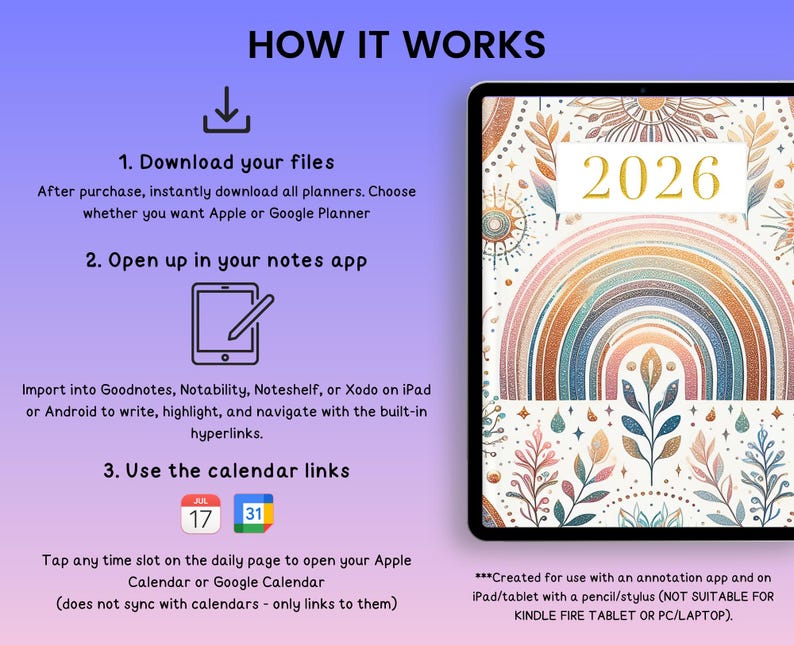2026 Digital Planner, 2026 Journal, Dark Mode Digital Planner for 2026, 2026 Diary dark Screen, Portrait Planner, Goodnotes, iPad and Tablet image 12