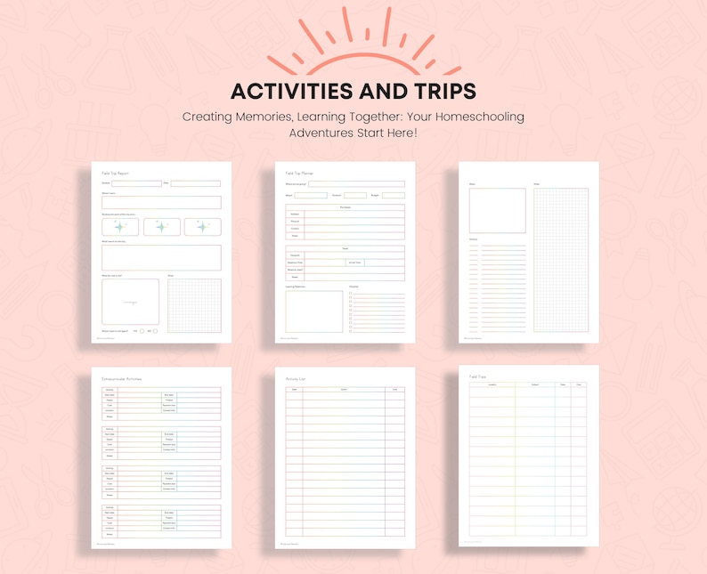 Printable Homeschool Planner 2026-2027: US Letter & A4 (Digital Download) image 9