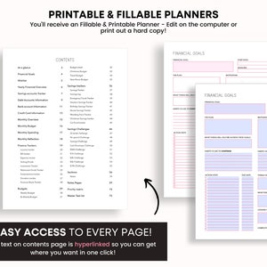 Budget Planner Printable, Finance Tracker, Finance Planner, Printable Budget, Budget Planner, Printable Budget Planner, US Letter Planner,A4