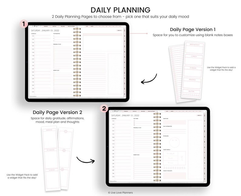 2022 Digital Planner 2022 Planner Dated Planner for 2022 Etsy UK