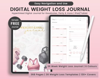 Digital Weight Loss Journal: Health & Fitness Planner (iPad/Tablet)