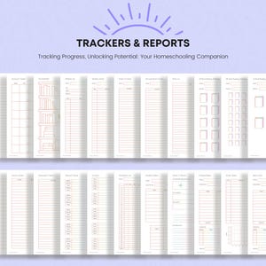 Printable Homeschool Planner 2026-2027: US Letter & A4 (Digital Download) image 8