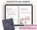 Digital Manifestation Journal, Manifestation Workbook, Undated Planner, Gratitude Journal | Manifest Your Dreams | Law of Attraction 