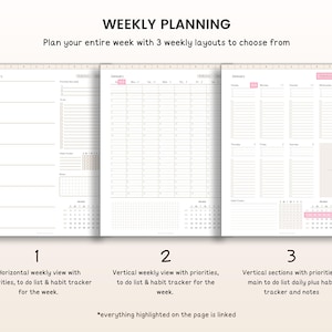 2026 Planner, 2026 Digital Planner, 2026 Planner Digital, 2026 Planner, 2026 Dated Planner, Hyperlinked Planner, Goodnotes 2026 Planner iPad image 6