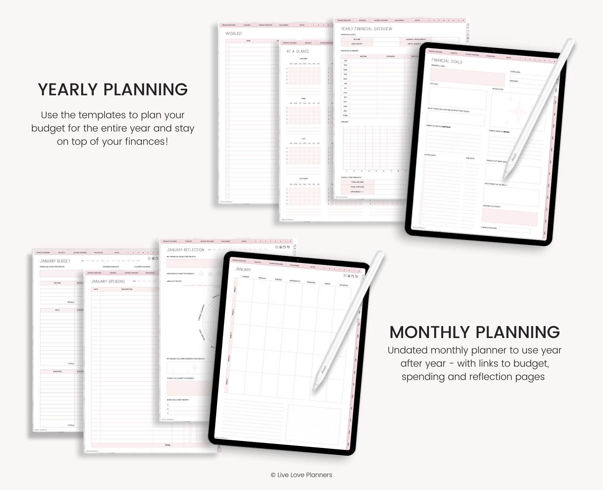 Digital Budget Planner Finance Tracker Finance Planner Etsy Australia