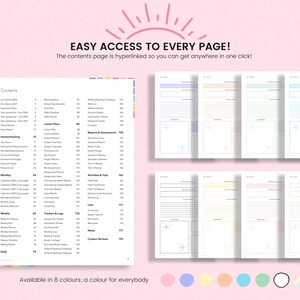 Printable Homeschool Planner 2026-2027: US Letter & A4 (Digital Download) image 2