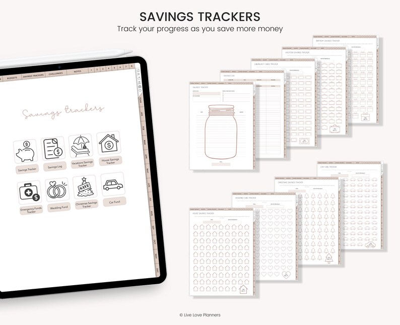 Digital Budget Planner, Finance Tracker, Finance Planner, Digital Budget, Boho Budget Planner, Portrait Budget Planner, GoodNotes Planner