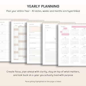 2026 Planner, 2026 Digital Planner, 2026 Planner Digital, 2026 Planner, 2026 Dated Planner, Hyperlinked Planner, Goodnotes 2026 Planner iPad image 4