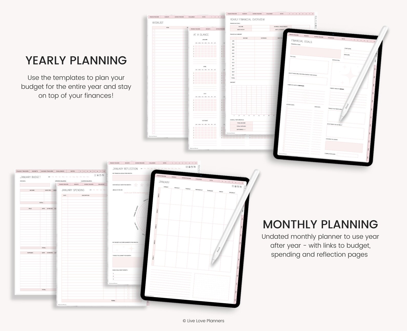 Digital Budget Planner Finance Tracker Finance Planner Etsy UK