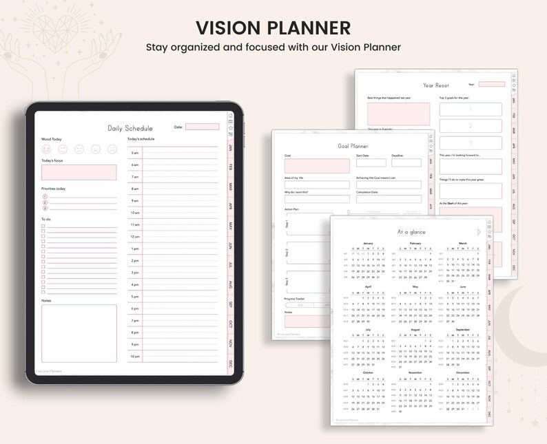 Vision Board Kit, 2026 Vision Board, Goal Planner, Manifestation journal, Goal Setting planner, Vision Board Supplies, Dream board image 9