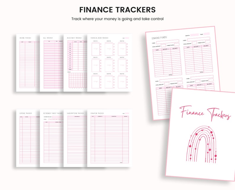 Budget Planner Printable, Finance Tracker, Finance Planner, Printable Budget, Budget Planner, Printable Budget Planner, US Letter Planner,A4