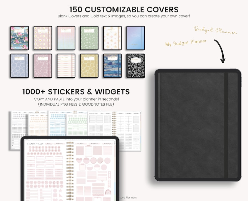 Digital Budget Planner, Finance Tracker, Finance Planner, Digital Budget, Boho Budget Planner, Portrait Budget Planner, GoodNotes Planner
