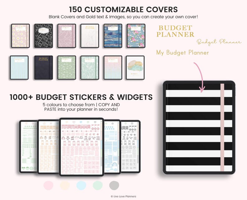 Digital Budget Planner: Finance Tracker, GoodNotes Compatible (Portrait) (PDF Download image 9