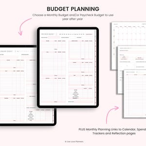 Digital Budget Planner: Finance Tracker, GoodNotes Compatible (Portrait) (PDF Download image 4