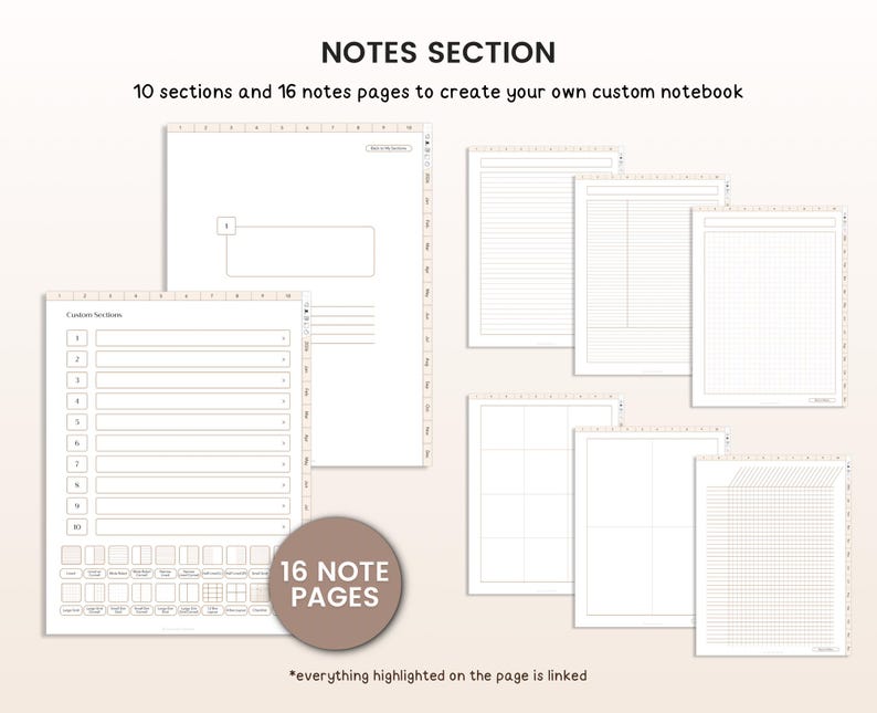2026 Planner, 2026 Digital Planner, 2026 Planner Digital, 2026 Planner, 2026 Dated Planner, Hyperlinked Planner, Goodnotes 2026 Planner iPad image 8