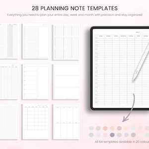 Digital Note Paper Templates: Lined, Grid, Blank (Goodnotes, Notability) image 7