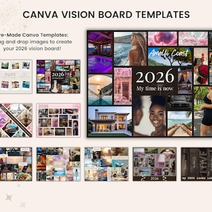 Vision Board Kit, 2026 Vision Board, Goal Planner, Manifestation journal, Goal Setting planner, Vision Board Supplies, Dream board image 7