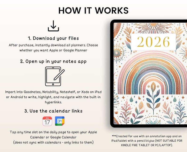 2026 Planner, 2026 Digital Planner, 2026 Planner Digital, 2026 Planner, 2026 Dated Planner, Hyperlinked Planner, Goodnotes 2026 Planner iPad image 12