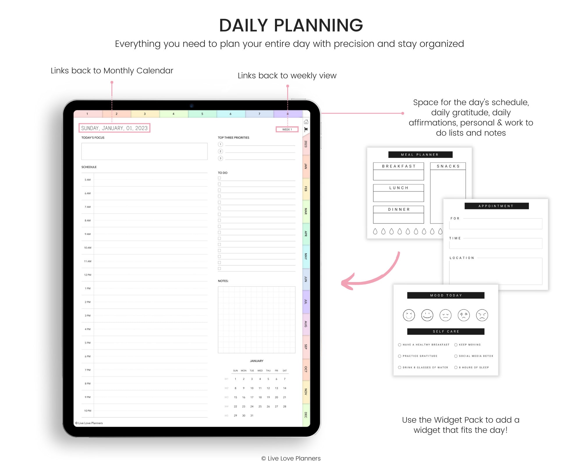 2023 Essentials Digital Planner 2023 Portrait Planner 2023 Etsy UK