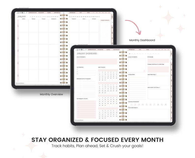 Digital Manifestation Journal, Manifestation Workbook, Undated Planner, Gratitude Journal | Manifest Your Dreams | Law of Attraction