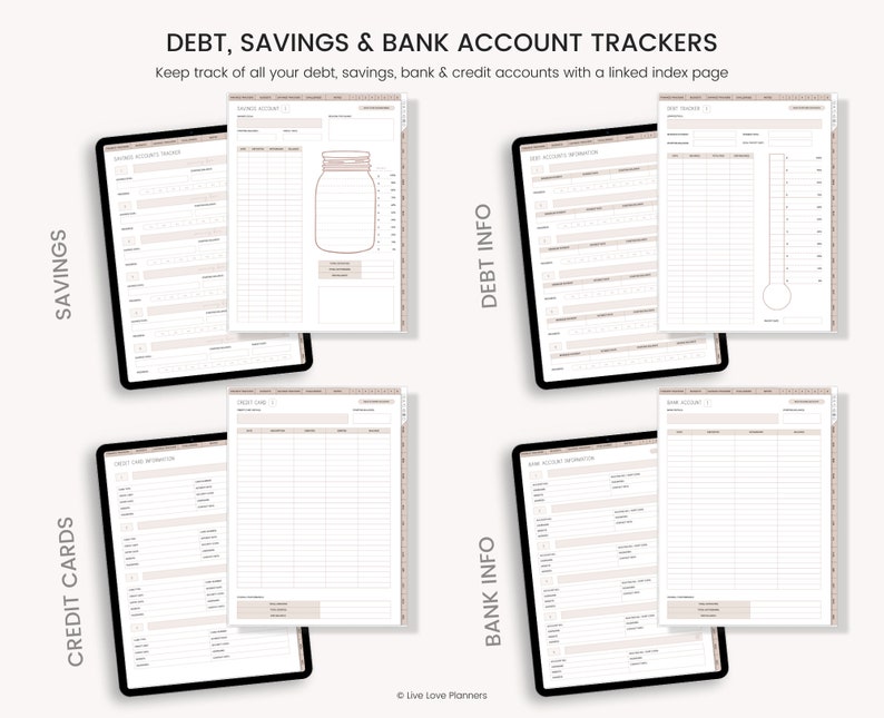 Digital Budget Planner, Finance Tracker, Finance Planner, Digital Budget, Boho Budget Planner, Portrait Budget Planner, GoodNotes Planner