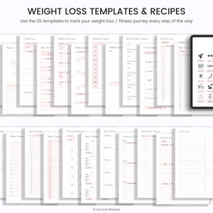 Weight Loss Journal, Weightloss Journal, Weight Loss, Workout Planner, Health & Fitness Goals, Meal Planner, Fitness Journal,Fitness Planner