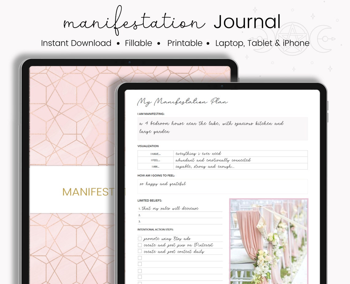 Printable Manifestation Journal Manifestation Workbook Etsy
