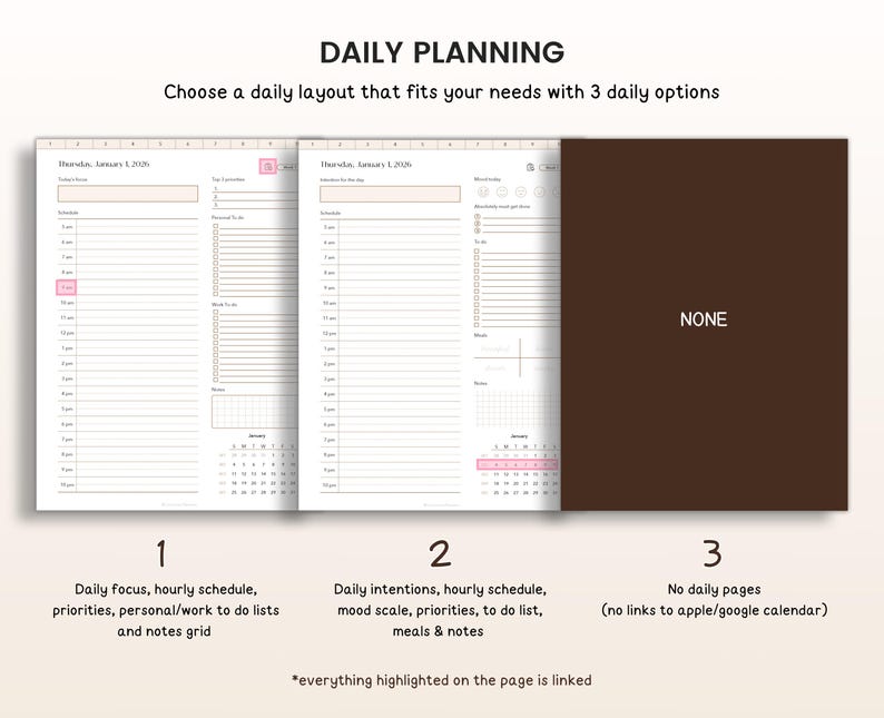 2026 Planner, 2026 Digital Planner, 2026 Planner Digital, 2026 Planner, 2026 Dated Planner, Hyperlinked Planner, Goodnotes 2026 Planner iPad image 7