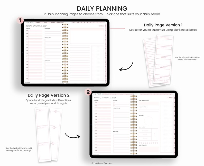 2023 and 2024 Digital Planner 2023 2024 Planner Dated Etsy UK
