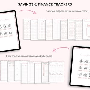 Digital Budget Planner: Finance Tracker, GoodNotes Compatible (Portrait) (PDF Download image 6
