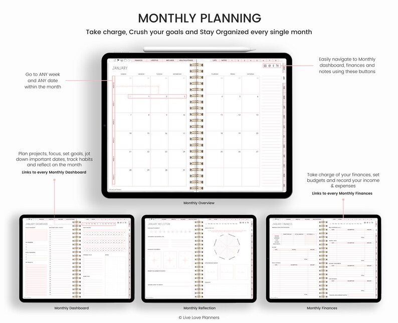 2023 and 2024 Digital Planner 2023 2024 Planner Dated Etsy Hong Kong