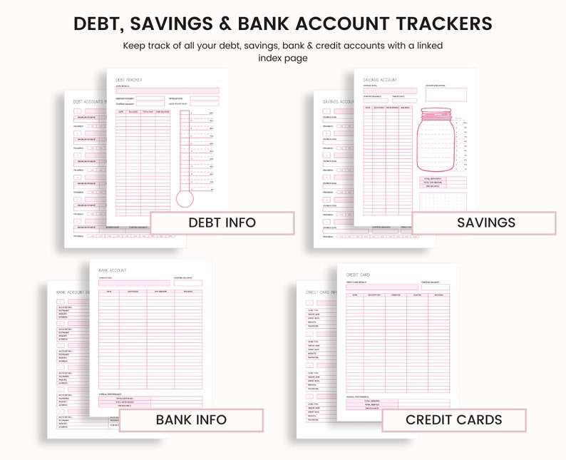 Budget Planner Printable, Finance Tracker, Finance Planner, Printable Budget, Budget Planner, Printable Budget Planner, US Letter Planner,A4