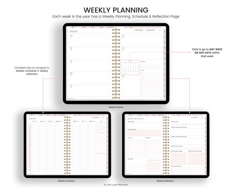 2022 Digital Planner 2022 Planner Dated Planner for 2022 Etsy UK