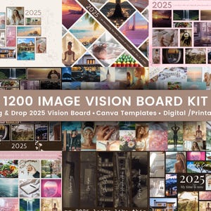 Vision Board, Vision Board Images, 2025 Vision Board, 2025 Images, Printable Vision Board, Vision Board Kit, Manifestation,Law of Attraction