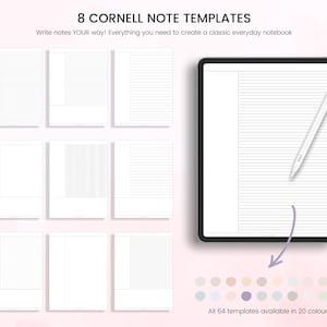 Digital Note Paper Templates: Lined, Grid, Blank (Goodnotes, Notability) image 8