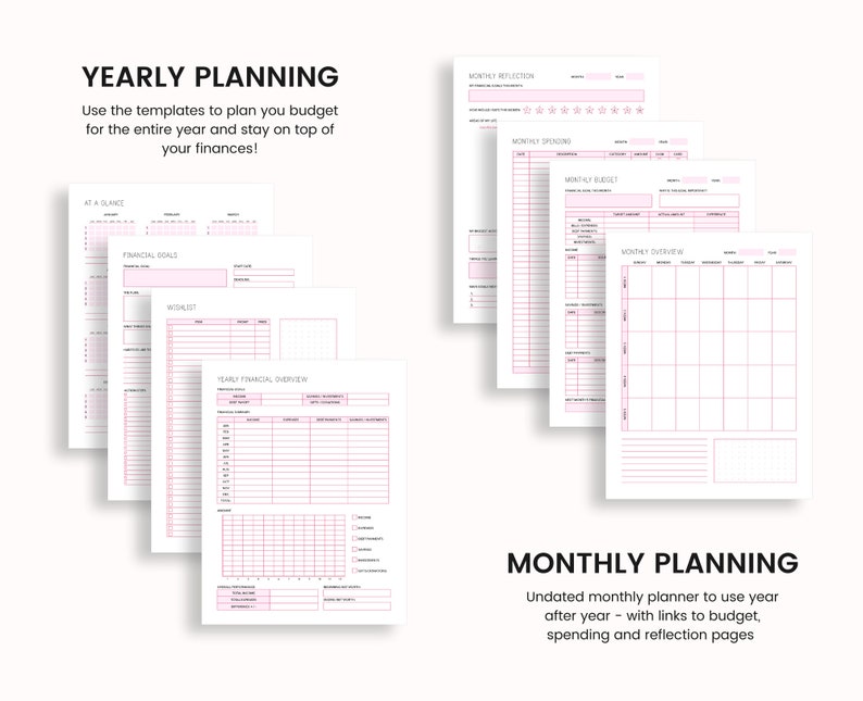 Budget Planner Printable, Finance Tracker, Finance Planner, Printable Budget, Budget Planner, Printable Budget Planner, US Letter Planner,A4