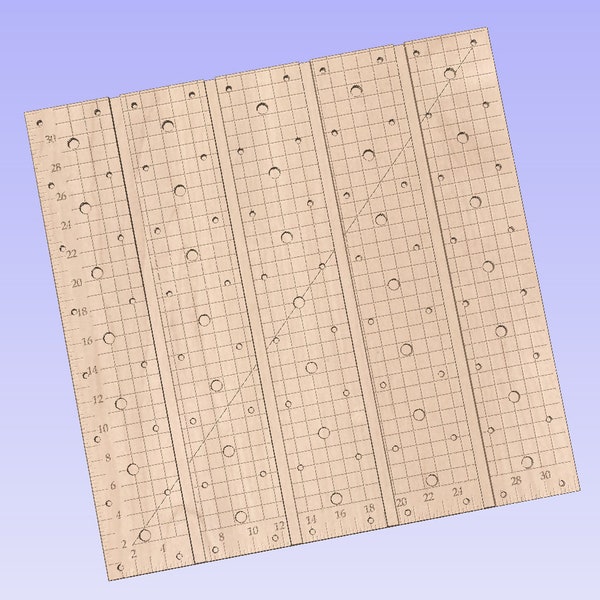 Woodworker x35 x50 Onefinity 32" x 32" Spoil Waste Board OneFinity CNC w/ T Tracks, 3/4" Dog Holes, Threaded Insert