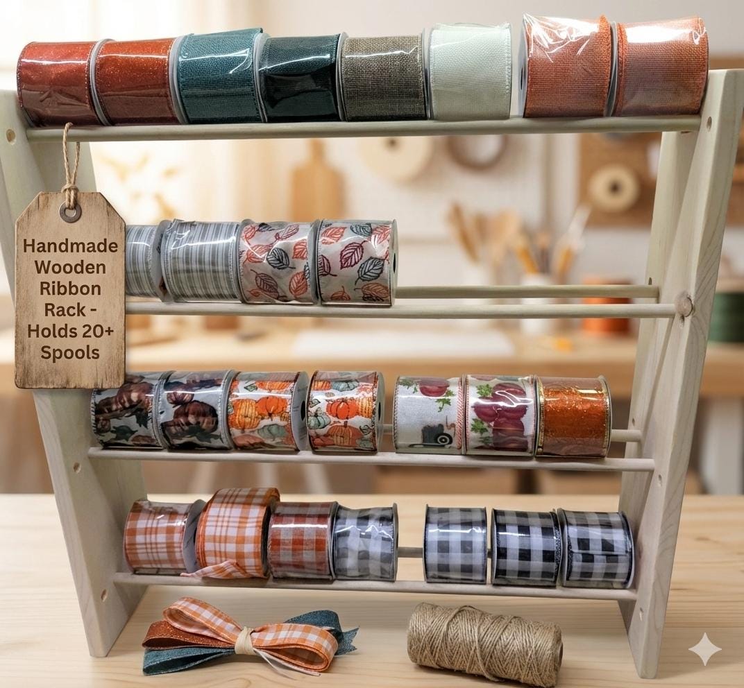 4 Row Ribbon Rack 24
