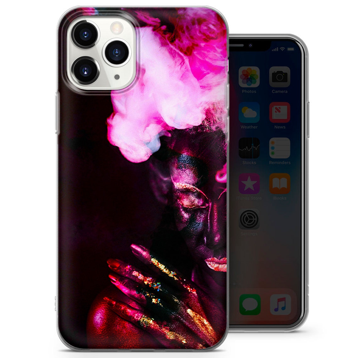 Smoke Phone Case Aesthetic vape Cover For iPhone 12 78 Etsy