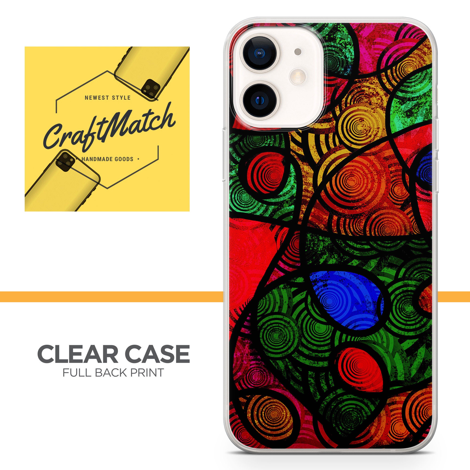 Abstract art Phone Case squared Cover For iPhone 12 78 Etsy