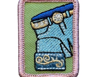 Girl Scout Sew Glam Badge Studio 2B Cadette Senior Ambassador Vest Sash with Requirements Rare and HTF Girl Scout Badge Life Skills