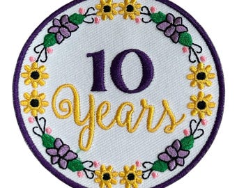 Girl Scout Leader Volunteer Junior Cadette Senior Ambassador 10 Year Iron On Patch