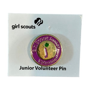 Retired Girl Scout Volunteer Pins Daisy Brownie Junior Cadette Senior Ambassador Green Volunteer Junior Pin