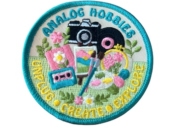 Girl Scout Analog Crafts Patch for Brownies Juniors Cadettes Seniors Ambassadors 3" with Requirements Multicolor Multiple Choices